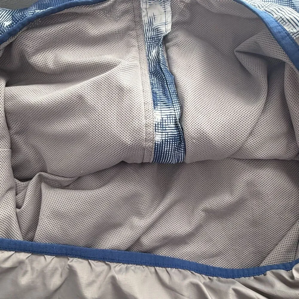 The North Face Windbreaker Jacket Cloud Camo Blue White Full Zip Men’s Medium